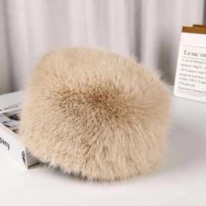 หมวกบักเก็ตแฟชั่นดีไซน์ทันสมัยปักลาย 3 มิติ ขนเฟอร์เทียมกันแดด สำหรับทุกเพศ - Product Image 4