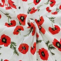 Tissu en Chiffon de Soie Imprimé Numérique Floral de Haute Qualité 100% Viscose pour Vêtements de Mode