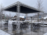 Plateforme de Scène Modulaire Pré-assemblée en Alliage d'Aluminium Léger et Portable pour Événements Extérieurs, Conception Pliable et Démontable