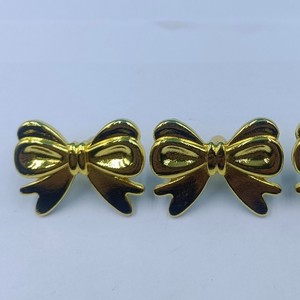 Bowknot <b>Single</b> Hole Handle Alloy Furniture Hardware European Style <b>Wardrobe</b> Cabinet Drawer Pull Copper Color Durable - Product Image 1