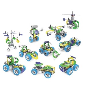 Bloques STEM eléctrico <span class=keywords><strong>10</strong></span> en 1 para niños de 5 <span class=keywords><strong>años</strong></span> o más, regalos de cumpleaños, juguetes educativos de construcción para niños, juguete de construcción - Product Image 1