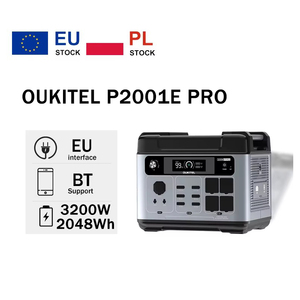สถานีไฟฟ้าพกพาสำรองสำหรับครอบครัวและกิจกรรมกลางแจ้ง EU Stock DDP OUKITEL P2001E Pro กำลังไฟ 3200 วัตต์ ความจุ 2048 วัตต์-ชั่วโมง แบตเตอรี่ LiFePO4 - Product Image 1