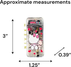 Briquet à butane Pink Flame pour cigarettes, accessoire fumeur personnalisable avec logo, coupe-vent et portable, design métallique - Product Image 3