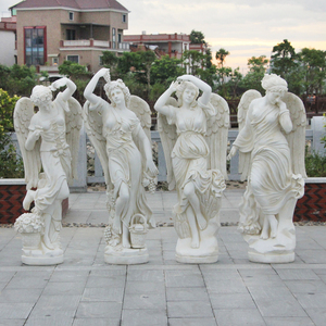 Giardino a grandezza naturale in resina scultura in fibra di vetro angelo alato <span class=keywords><strong>statua</strong></span> - Product Image 3