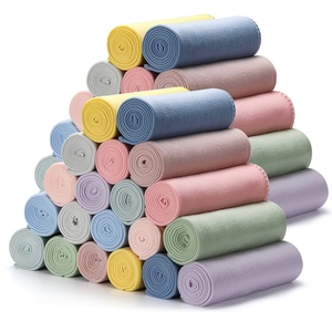 Bán Buôn Cực Lông Cừu Du Lịch Tùy Chỉnh Ném Chồn Logo Hai Bên Chải Xử Lý Màu Rắn In Ấn Khuyến Mại Chăn Cuộn - Product Image 2