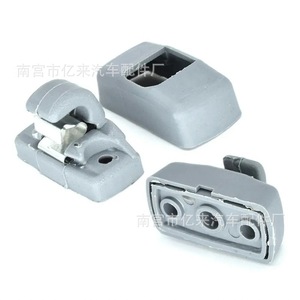 Car Sun Visor Clip 3B0857561B Gray <b>Plastic</b> Slip <b>Hook</b> For Passat Bora Golf Jetta - Product Image 3