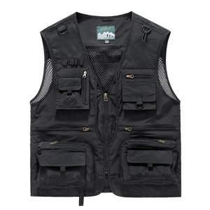 Gilet de pêche et de photographie multi-poches en maille à séchage rapide pour homme, idéal pour les loisirs printemps-automne - Product Image 6