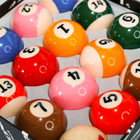 Hot Selling Korean Blue Diamond TV-Ball 57,2mm Harz Langlebige benutzer definierte Pool bälle Billard kugel für 16-teiliges Set