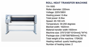 Máquina de sublimación por rodillo de 1.6m en oferta, máquina de prensa de calor eléctrica por rodillo para camisetas - Product Image 2