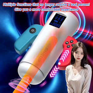 Uitbreidbare vibrerende verwarmingsrobot, zelfstimulerende cup, waterdichte automatische mannelijke stoot- en zwaaimachine, mannelijk seksspeeltje - Product Image 2