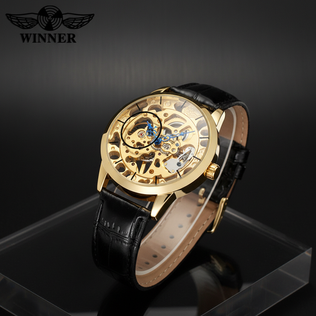 China Wholesale Brand T-winner Casual Fashion Watch Custom Logo Skeleton Mechanical Leather 20mm Power Reserve New Male Watch