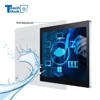 Panel PC Capacitivo Resistivo Sin Ventilador, PC de Montaje en Pared, Pantalla LCD de 10.1, 15, 17, 19 y 27 Pulgadas, Panel PC Industrial Todo en Uno con Pantalla Táctil