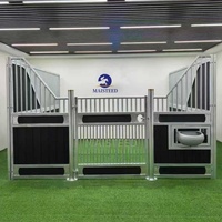 Porte de box pour chevaux galvanisée à chaud, durable, antirouille, pour boxes à chevaux, cloison de stalle robuste pour ferme équine, centre équestre