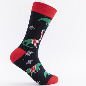 2023 coloré équipage chaussettes hommes mode Jacquard coton hommes <span class=keywords><strong>bas</strong></span> de noël chaussettes pour hommes - Product Image 4