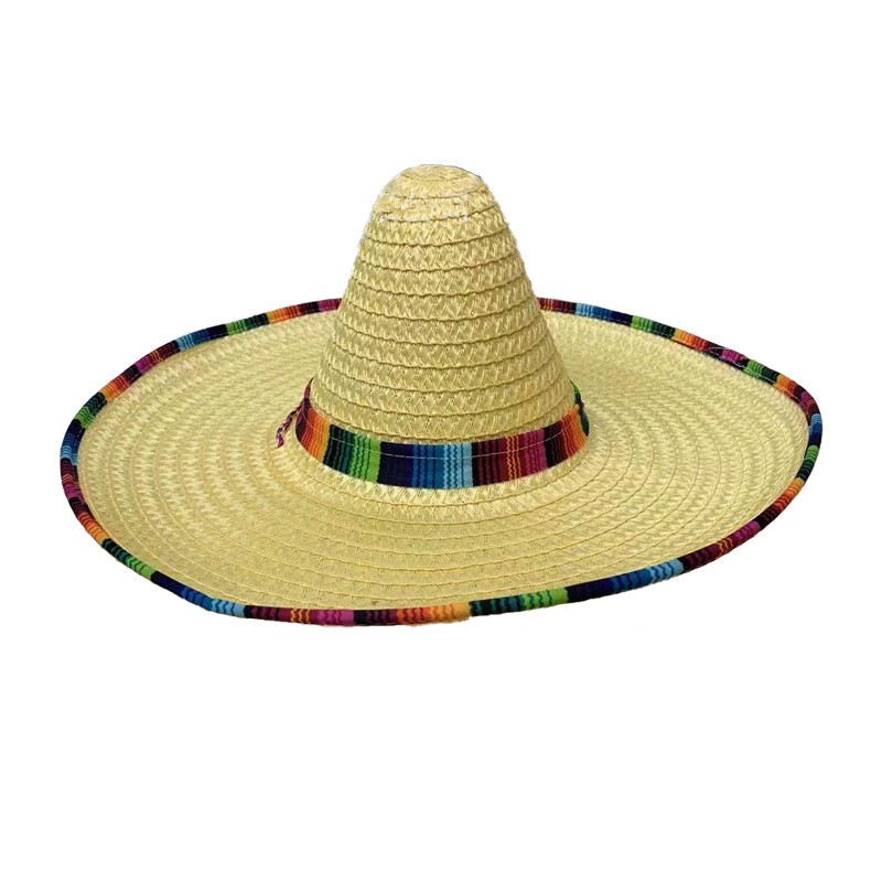 大人用メキシカンソンブレロ麦わら帽子 シンコ・デ・マヨ スペイン風