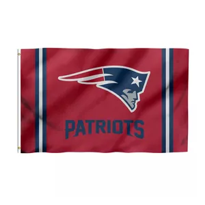 Produk Promosi NFL Bendera Patriot New England 3X5 Kaki 100% Poliester Kustom Bendera Patriot New England