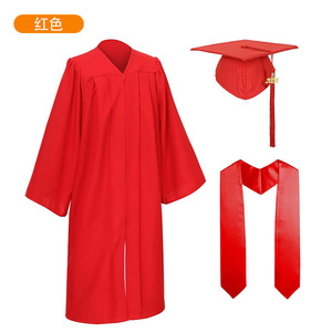 Túnica de Graduación Tejida Jing Zherui para Adultos, Tejido Liso, Uniforme Escolar Unisex para Ceremonia, Venta al Por Mayor - Product Image 3