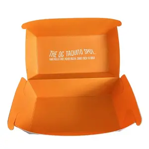 Disposable fashion paper long hot-dog hamburger box