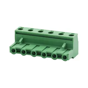 Pitch Pcb Terminal Block 7.5mm Green Insert-In Seat Plug-In Spring Pluggable Screw Terminal Block Connector