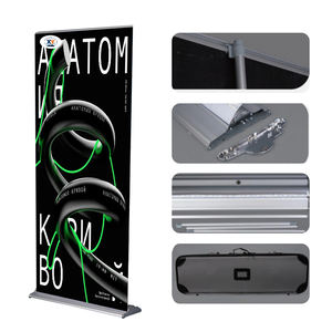 营销横幅架采用伸缩式铝制框架，适合促销和商业用途。 - Product Image 2