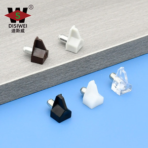 Soporte de estante Disiwei, soporte triangular de plástico de 5 mm para estantería de vidrio, accesorio de ferretería para gabinete - Product Image 2