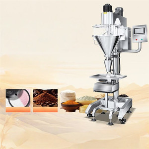 Machine de remplissage de poudre semi-automatique verticale à vis sans fin avec écran tactile pour divers matériaux en poudre sèche - Product Image 1