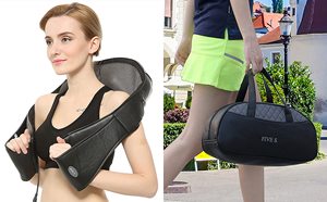 Pemijat Punggung Shiatsu, Pemijat Bahu Elektrik dengan Panas, Bantal Pijat untuk Leher, Punggung, Bahu - Product Image 5