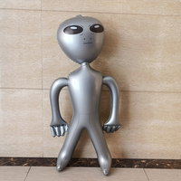 Poupée gonflable Alien pour Halloween/Noël, accessoire de décoration effrayant pour fêtes et bars, en PVC écologique, compatible OEM/ODM