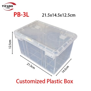 Tùy chỉnh rõ ràng nhựa hình chữ nhật <span class=keywords><strong>PP</strong></span> hộp nhỏ khó khăn gấp tính năng cho bao bì có nắp đậy - Product Image 4