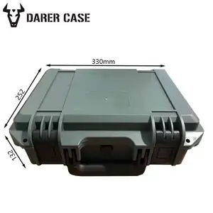 DPC036-4 330*252*132mm hard plastic waterproof protective case for power tool storage