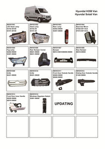 Parachoques Delantero 86512-59010 86550-59000 para Furgoneta <span class=keywords><strong>H350</strong></span> para Piezas de Furgoneta Solati Repuestos de Carrocería para Furgoneta Coreana Hyundai - Product Image 3