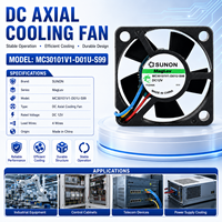 Ventilateur de refroidissement pour onduleur Sunon DC 12V AC EC 24V 3cm 3010 30X30X10MM à double roulement à billes 4 fils PWM MC30101V1-D01U-S99 OEM ODM