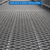 Panel de Malla Metálica Expandida de Acero Inoxidable/Galvanizado en Caliente con Aberturas en Forma de Diamante para Cercas de Seguridad y Muros Perimetrales de Pasarelas