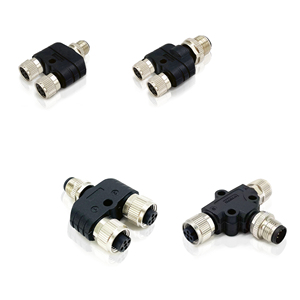 Ventas al por mayor Conector de sensor 3 4 5 8 pines macho hembra Enchufe de conversión en forma de <span class=keywords><strong>Y</strong></span> conector M12 4 pines a prueba de agua - Product Image 1