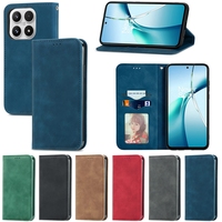 Étui portefeuille magnétique rétro mat en cuir pour Redmi A3 Turbo 3 5G POCO F6 Pro K70 13 4G Xiaomi Mi 14 Ultra avec support de téléphone et rabat
