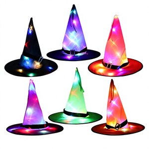 Guirnalda de Luces LED para Disfraces de Halloween, Festival de Fantasmas, Baile, Sombrero de Bruja/Mago/Hechicero - Product Image 1