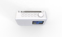Weißes DAB FM AM Tragbares Radio mit Größerem Niedlichem Farbdisplay und TFT