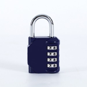Combination Pad Lock 4 Digit Zinc Alloy Rectangular For Backpack <b>Suitcase</b> Luggage Locker Door Cabinet Toolbox - Product Image 3