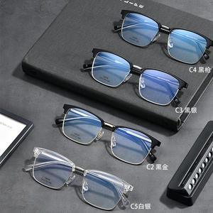 Lunettes anti-lumière bleue tendance à monture carrée TR90, unisexe, pour myopie, optiques, taille moyenne 19626 - Product Image 1