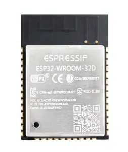 Iot 장치 용 원래 espressif esp32 wifi 및 ble 모듈 esp 32 칩 듀얼 코어 8MB SPI 플래시 ESP32-WROOM-32D esp32 wroom