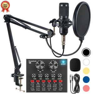 <span class=keywords><strong>BM</strong></span> <span class=keywords><strong>800</strong></span> kartu suara PC V8 profesional, dengan BM800 Mic Omnidirectional untuk perekaman Studio Karaoke Podcasting Streaming langsung - Product Image 5
