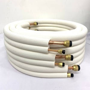 Tubería de Cobre para Aire Acondicionado, Tubería de Conexión de Cobre R410A R22 T2 de Precisión para Uso Residencial - Product Image 1