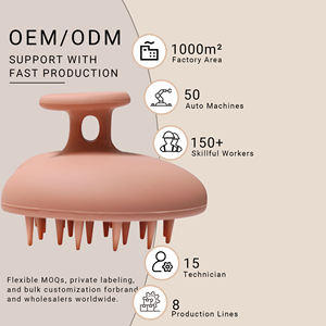 Cepillo de Silicona para Masaje del Cuero Cabelludo, Redondo, Impermeable, con Logotipo Personalizado al por Mayor, para Limpieza de la Caspa y Masaje de la Cabeza - Product Image 5