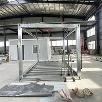 Maison préfabriquée ignifuge de 20 pieds, résistante au vent, pour camp minier, installation rapide, galvanisée, prix usine, haute qualité, structure en acier
