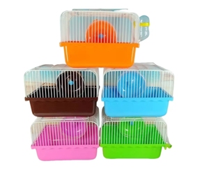 Factory Direct High Quality Plastic Metal <strong>Mesh</strong> Pet Carrier to Go Rustic Castle Hamster House <strong>Cage</strong> - Product Image 5