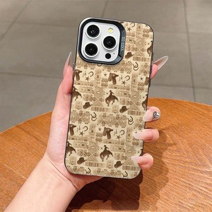 Cap Cross Boots Printing Electroplated Silver Key TPU PC Funda para teléfono móvil para Iphone 8 Xr Xs Max 11 12 13 14 15 16 17 Air - Product Image 3