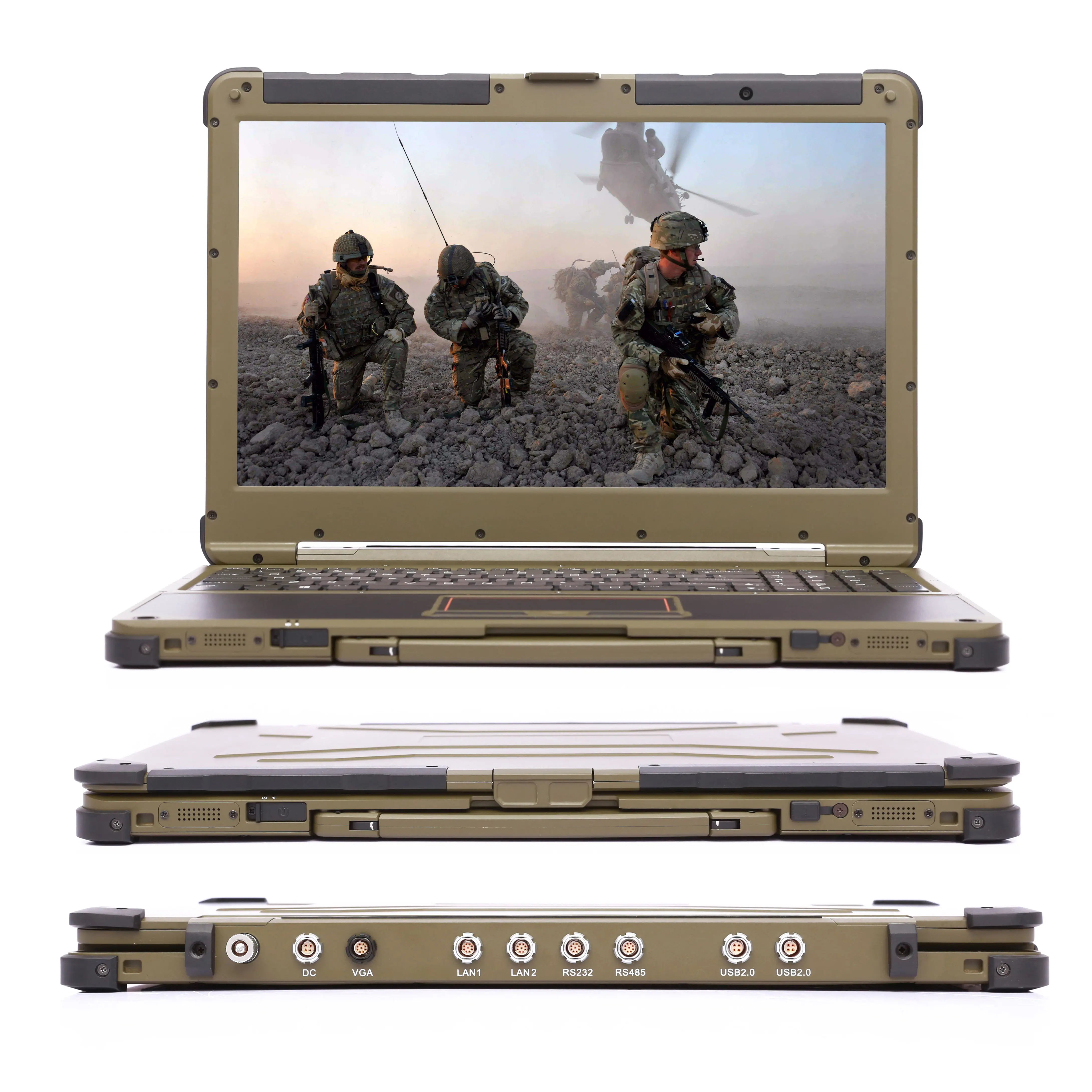 15.6 inch FHD 16:9 dustproof and waterproof 8G DDR4 M.2 SSD industrial tablet laptop rugged notebook i7-6500U CPU