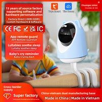 Cámara Inteligente para Bebés 5G con 2K HD 3.2MP, Aplicación con Canciones de Cuna y Monitoreo de Temperatura, Alerta de Llanto de Bebé, Vigilancia