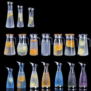 Jarra de Plástico Transparente de 32oz/48oz para Jugos, Limonada, Agua, con Tapa para Refrigerador - Product Image 2