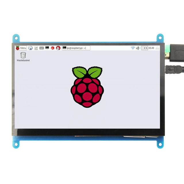 Raspberry Pi 4 Display 7 Inch HDM 800*480 USB IPS Capacitive Touch Screen Monitor for Computer, Raspberry Pi 400 4 3 Model B